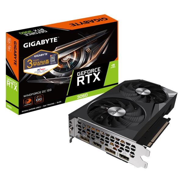 [GIGABYTE] GeForce RTX3060 WINDFORCE OC D6 12GB